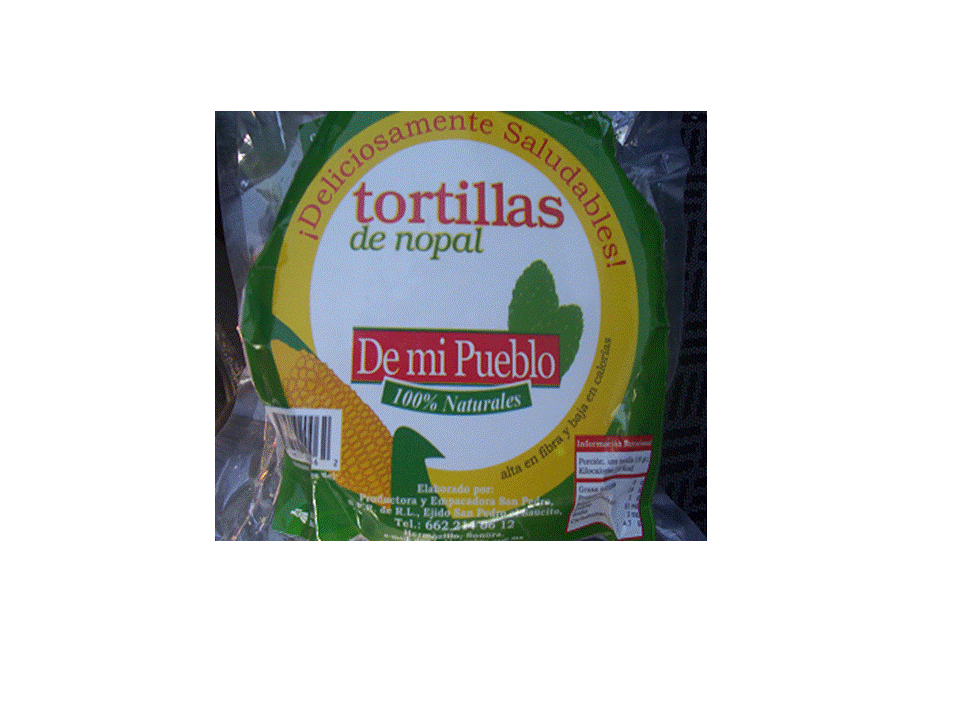 Flour nopal tortillas