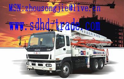 sell boom concrete pump truck