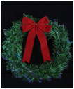 LED Lights Source Fiber Optic Christmas Wreath