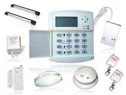 LCD Display Wireless Burglar Alarm System