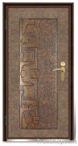 Wholly-Aluminum-Cast Carving door