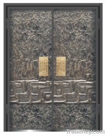 exterior aluminum door , carving door