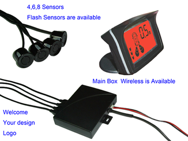 Wireless LCD Display Car Parking Sensor System(NRD058C4)