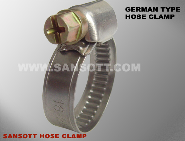 German type hose clamp