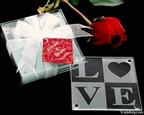 L-o-v-e wedding favors tablemat/wedding favors/wedding gift