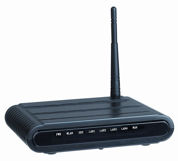 WLAN ADSL2 router with one printer server port