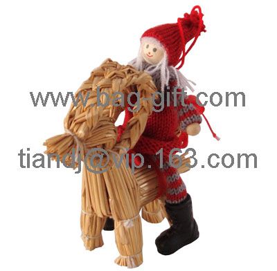 Wheat Straw Christmas Decorations