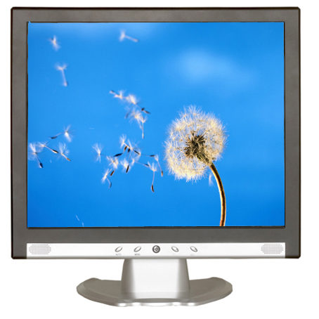 new 19" LCD monitor with TV and AV