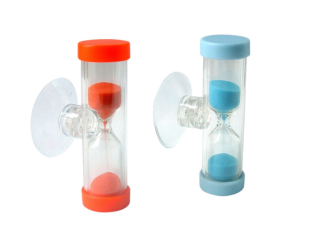 Plastic Shower Sand Timer with Suction Cup