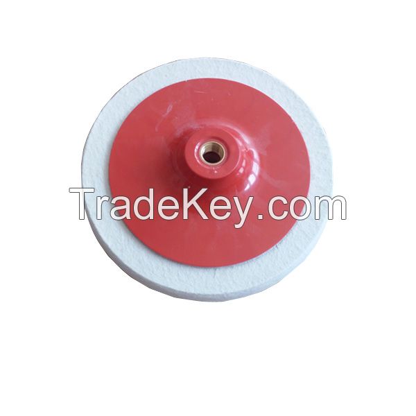 Wool felt polishing wheels for stainless steel, stone