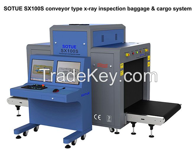 ModelSX100S Big tunnel type x-ray screening system, cargo x-ray scanner, luggage x-ray machine, cargo scanner