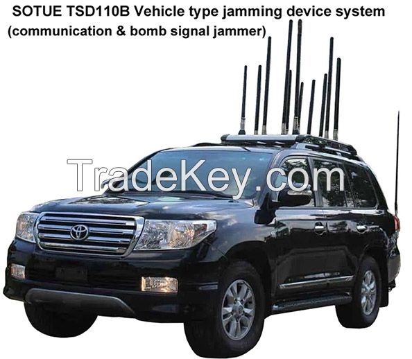 Vehicle type communication and bomb jammer - Wireless Bomb Jammer - GPS jammer - cell phone jammer - GSM signal jammer -ModelTSD110B