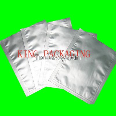 silver zip lock aluminium foil bag, silver plastic foil mylar bag