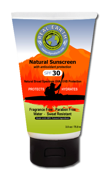 Real Earth Products 100% Natural SPF 30 Sunscreen