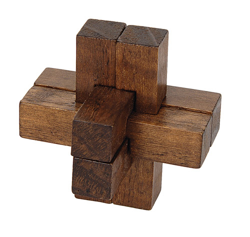 Wooden Puzzle - Triple Cross
