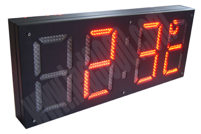 . Time and Temperature LED Display (Outdoor 12Inches R)