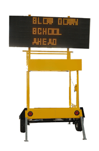 trailer mounted message board