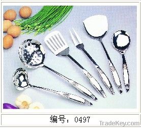 stainless steel kitchenware utensil set
