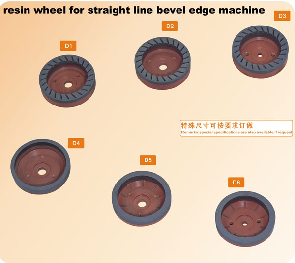 resin wheel for straight line bevel edge machine