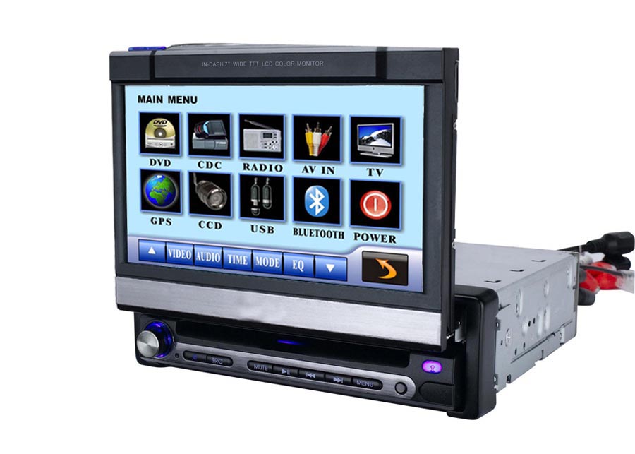 7 Inch Motorized 1 Din Car DVD