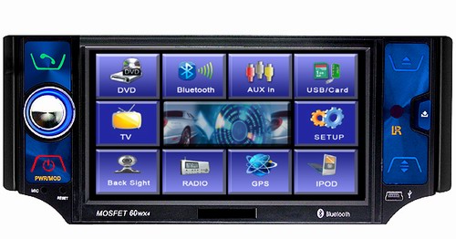 Motorized 1Din Car DVD