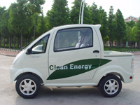 electric car with cargo