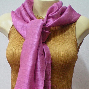 Thai Raw silk Scarf / Scarves / Shawl small size