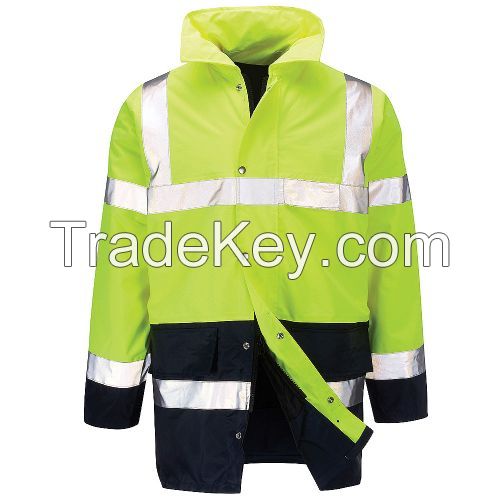 Safety Clothes Two Tone High Visibility Traffic Jacket