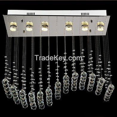 Crystal Pendant Lamp, Crystal Chandelier Lighting, Crystal Pendant Light 8032-6