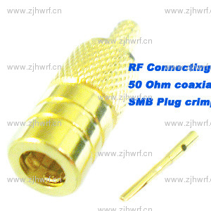 SMB male straight crimp for RG316 cable
