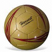 Soccerball, Made of PVC or PU Leather, Can be Supplied with Four Inner