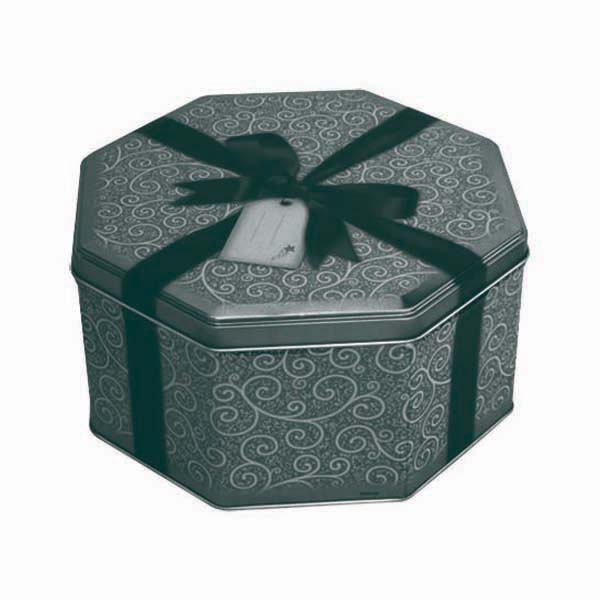 Octangular Tin Box