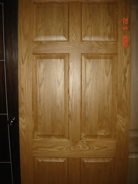 oak doors or glass doors