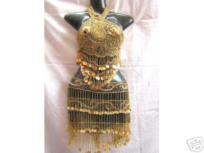 HAND EMB BELLY DANCE COSTUME