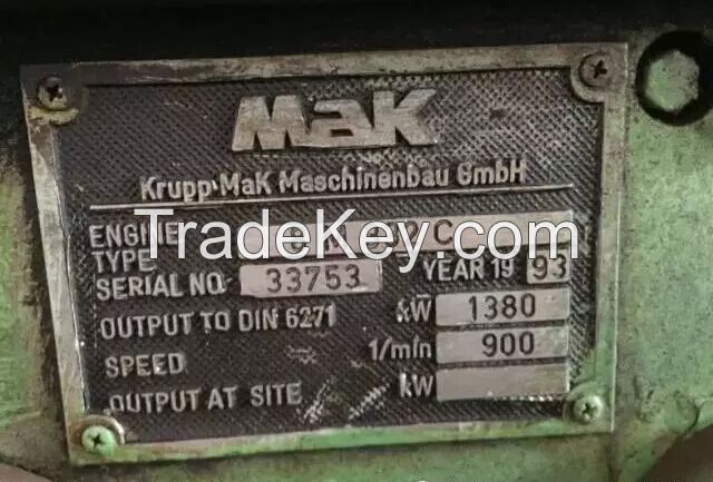 Marine Diesel Engine Set Mak 8m332c