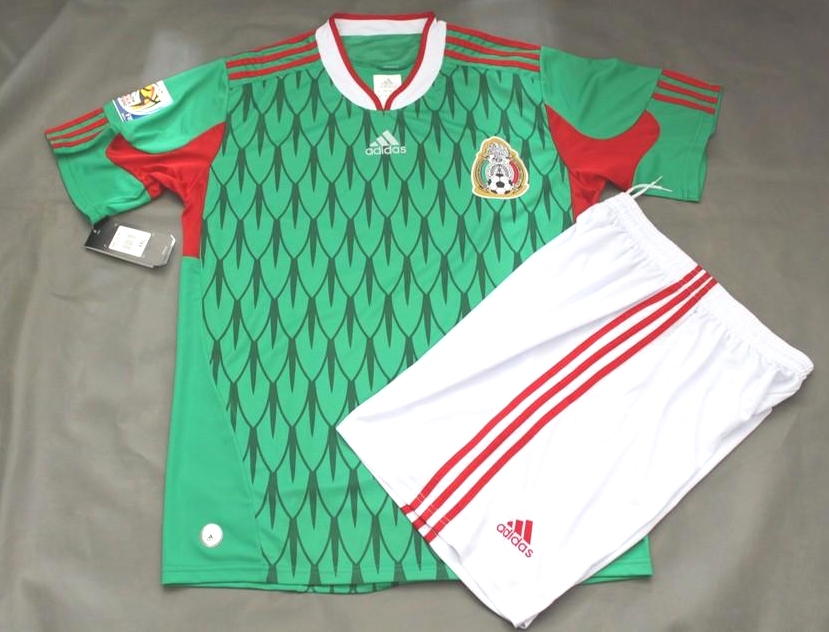 New~World Cup 2010~MEXICO~Football/Soccer Jersey + Shorts set~Home