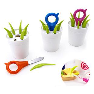 "Potted flowers and fruit "knife and fork group