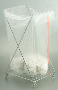 Water-soluble medical disposal bags for infection control