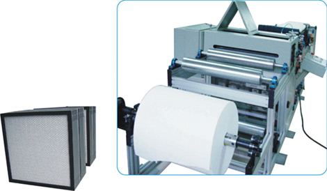 HEPA paper pleating production line(without seperator)