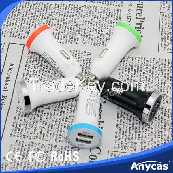 iAnycas Innovative dual USB car charger 3.4A adaptor for iphone 6 ipad