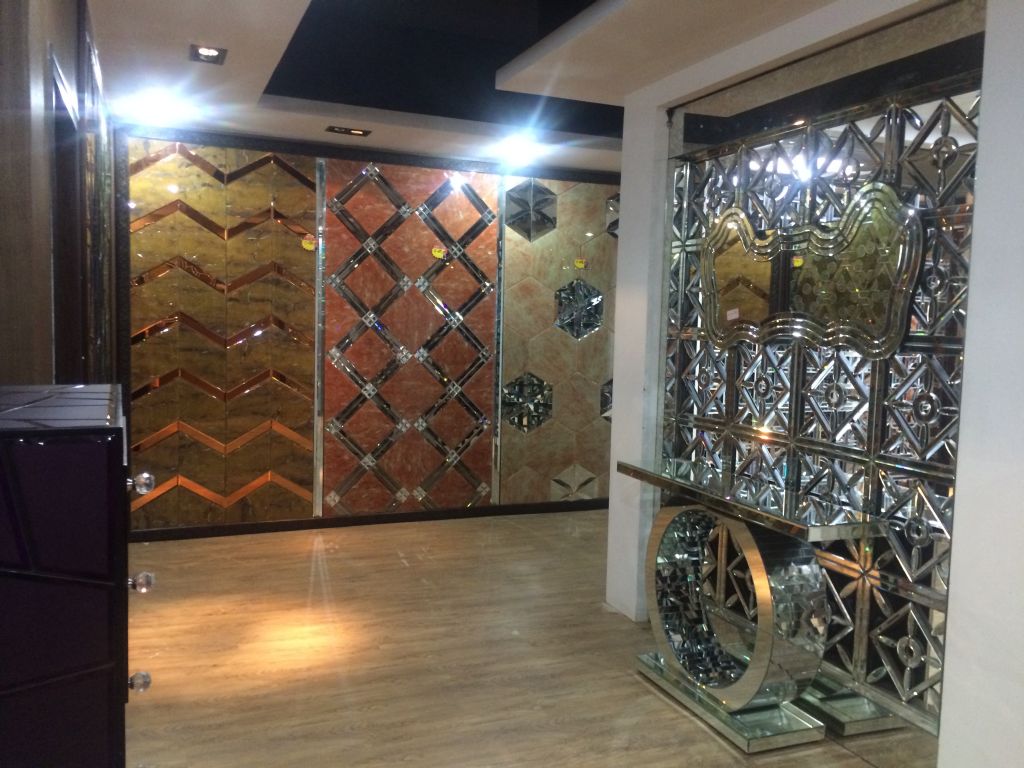 mirror tiles    decoration glass wall 