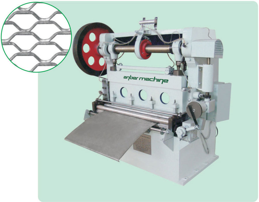 Expanded metal mesh machine for filter