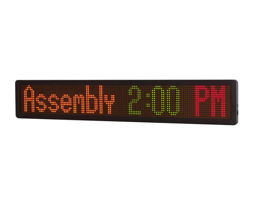 LED electronic message display