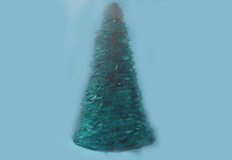 feather Christmas tree