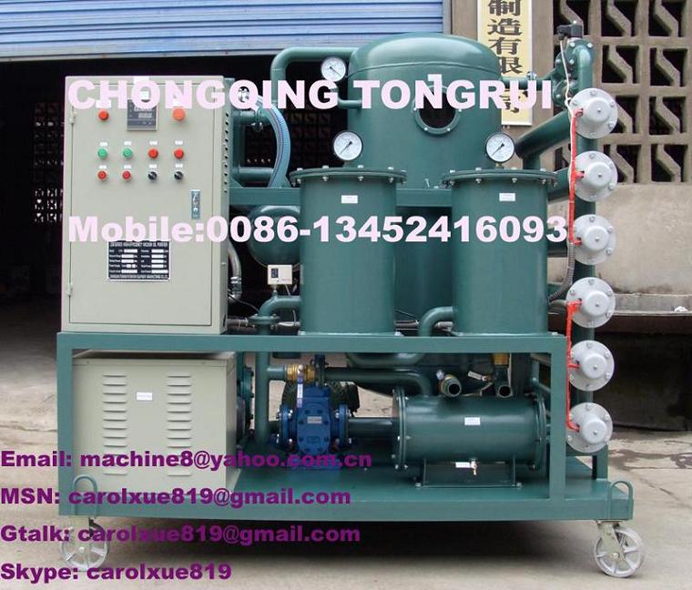 Single stage transformer oil purifier, insulation oil recycling plant