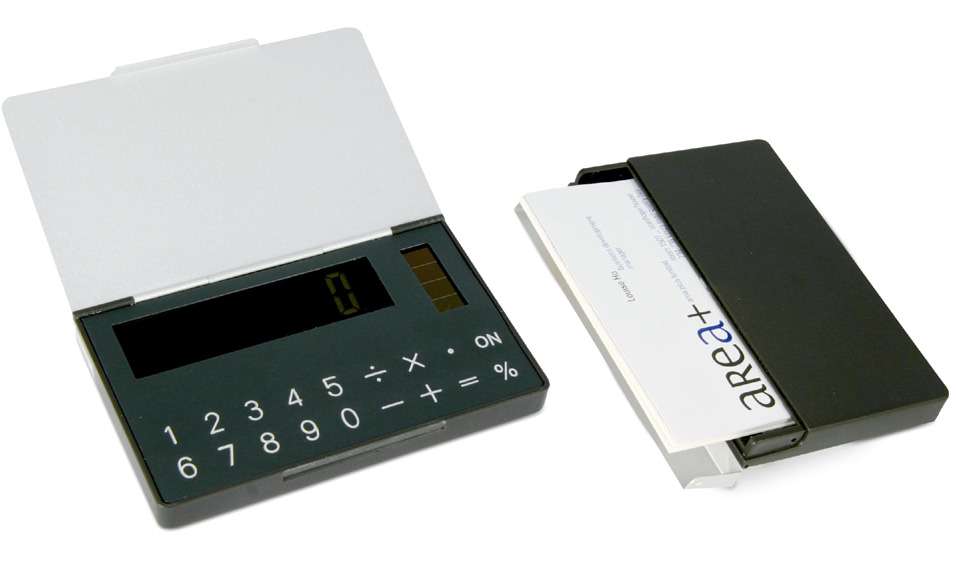 Name card holder with calculator (Cabino)