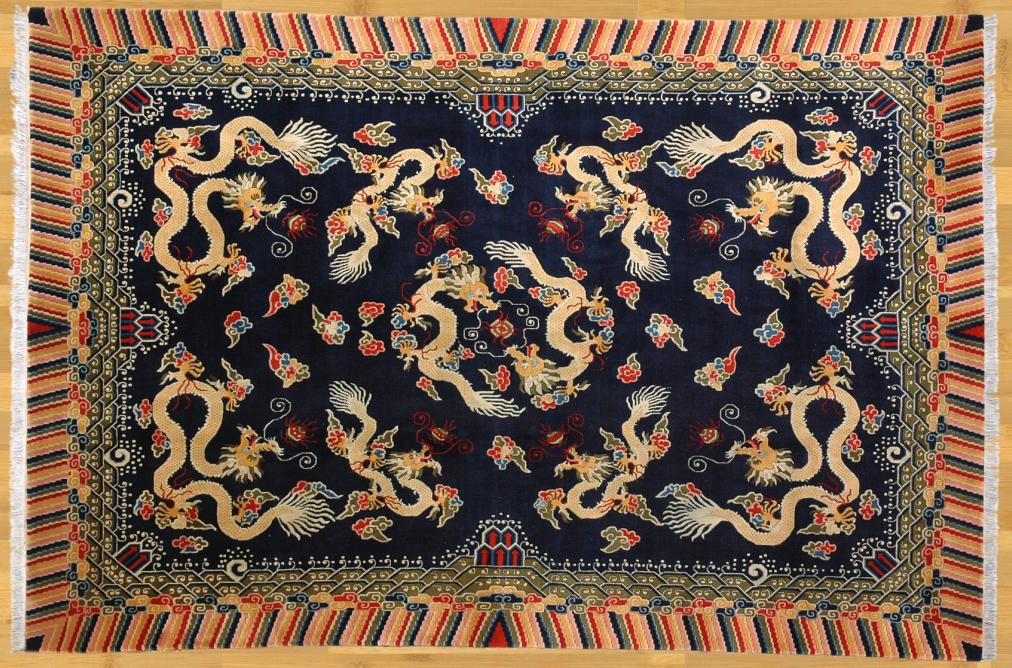 Chinese handmade Dragon rug