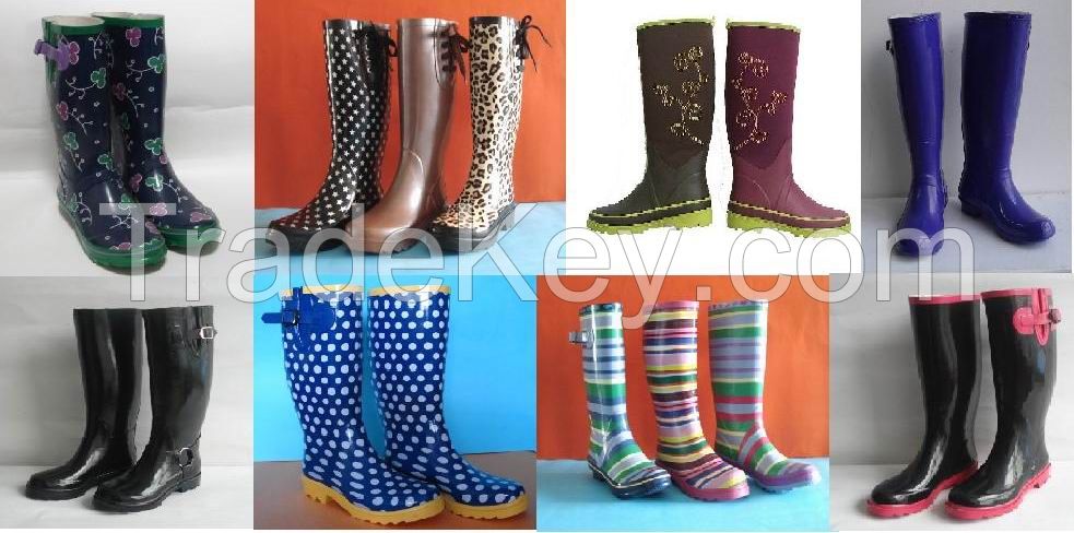 Various Ladiesâ€² Rubber Rain Boots, Women Rubber Boots, Hi-Q Lady Rubber Boots, Cheap Woman Rubber Boots, Popular Women Boots