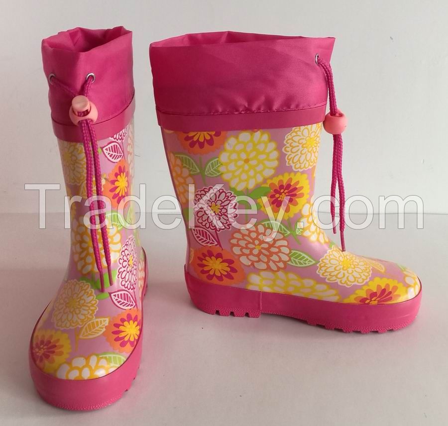 Various Childrenâ€²s Rubber Rain Boots, Popular Kid Rubber Boots, Cheap Rubber Rain Boot, Low Price Rubber Rain Boots, Vogue Child Boots