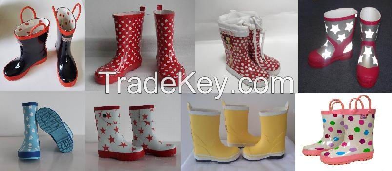 Various Childrenâ€²s Rubber Rain Boots, Popular Kid Rubber Boots, Cheap Rubber Rain Boot, Low Price Rubber Rain Boots, Vogue Child Boots